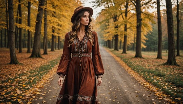 Robe longue bohème automne : les incontournables à adopter