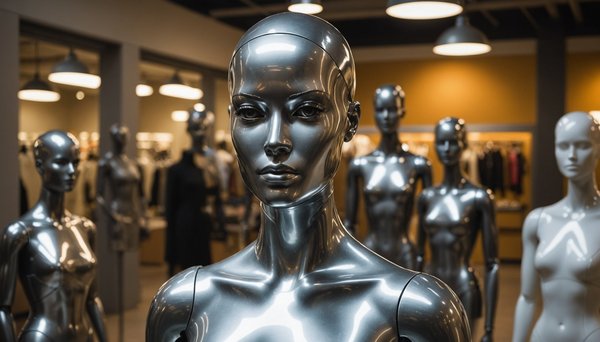 Mannequin femme en acier : style et robustesse pour vos vitrines